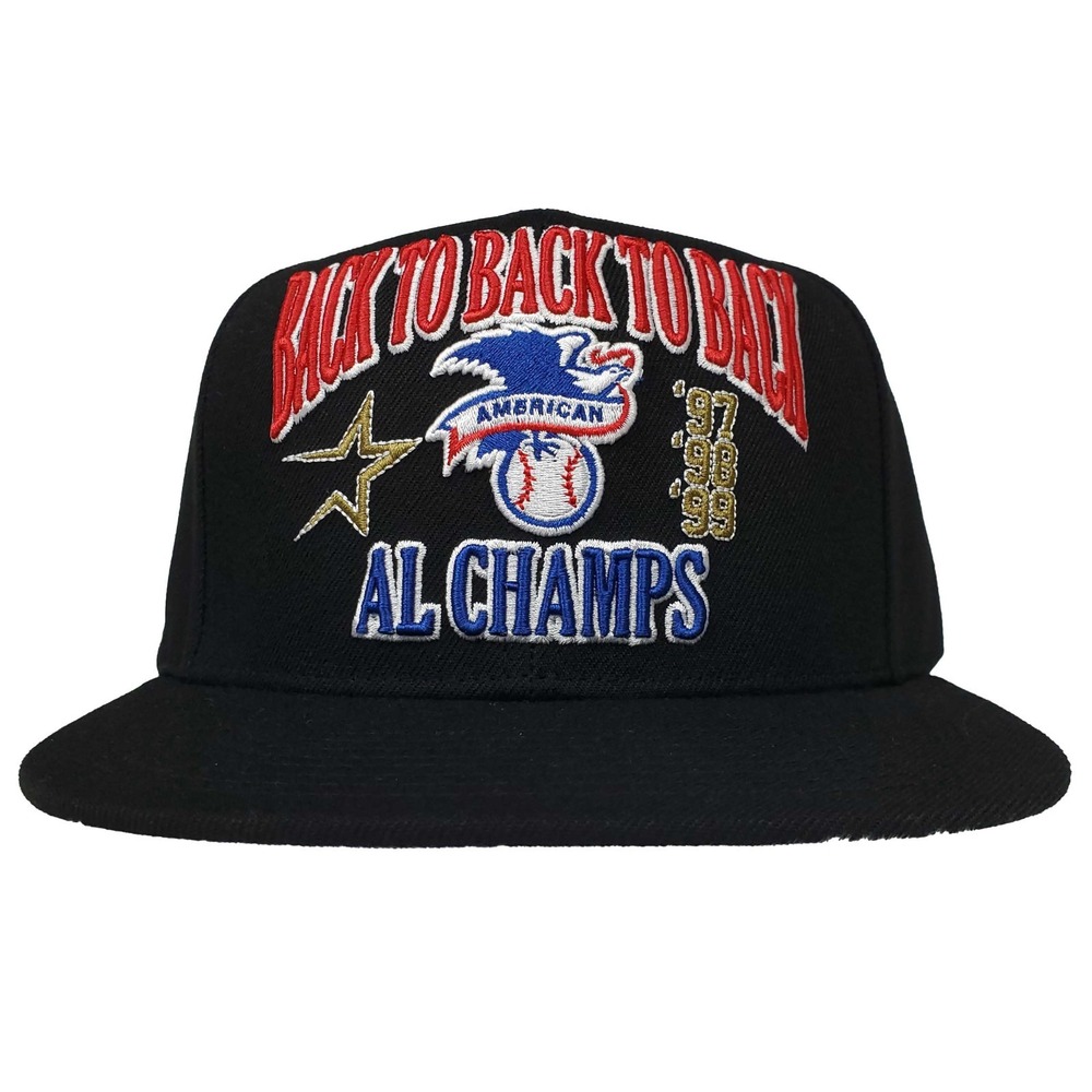 Houston Astros Mitchell & Ness MLB Snapback Cap Hat 3D Logo AL Champs Black New